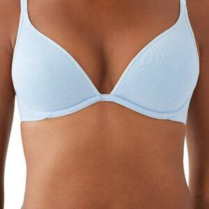 NWT Wacoal b.tempt'd Cotton To A Tee Plunge T-Shirt Bra Sz 38D Dream Blue